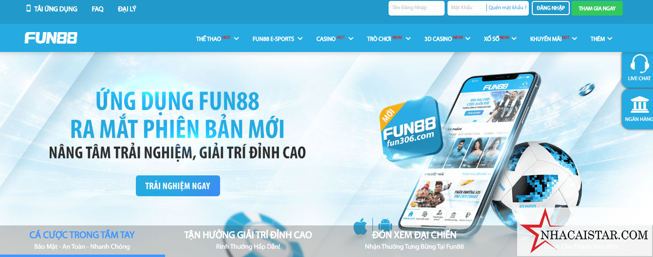 Fun88 là nhà cái có tiềm năng tài chính ổn định